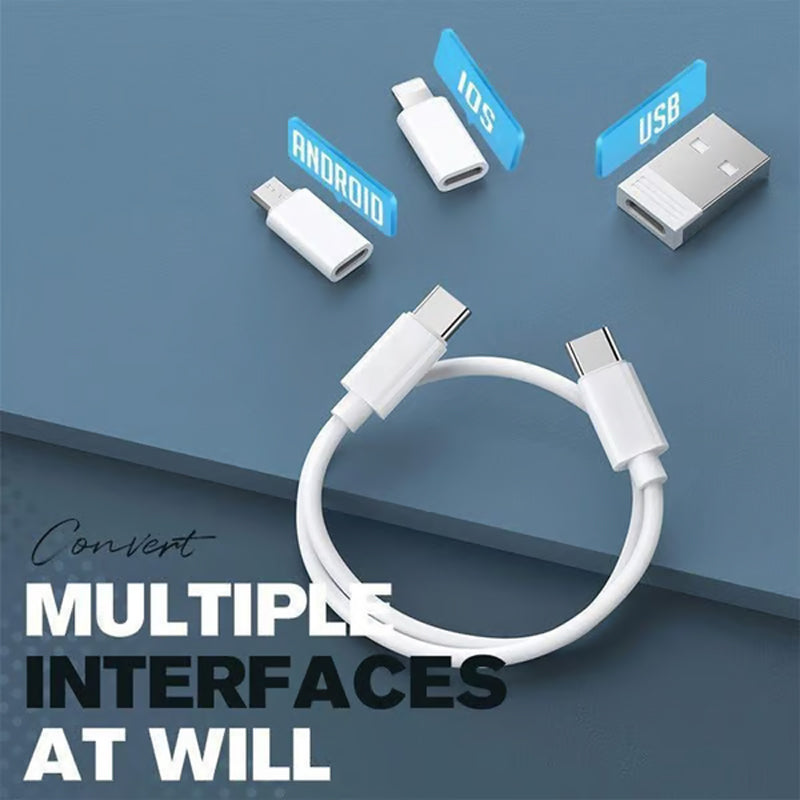 End Cable Clutter | Universal 9-in-1 Charging Case | Pocket-Sized Kit with Stand