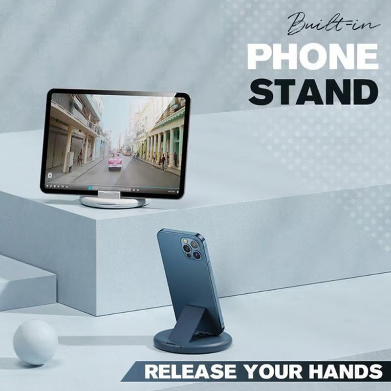 End Cable Clutter | Universal 9-in-1 Charging Case | Pocket-Sized Kit with Stand