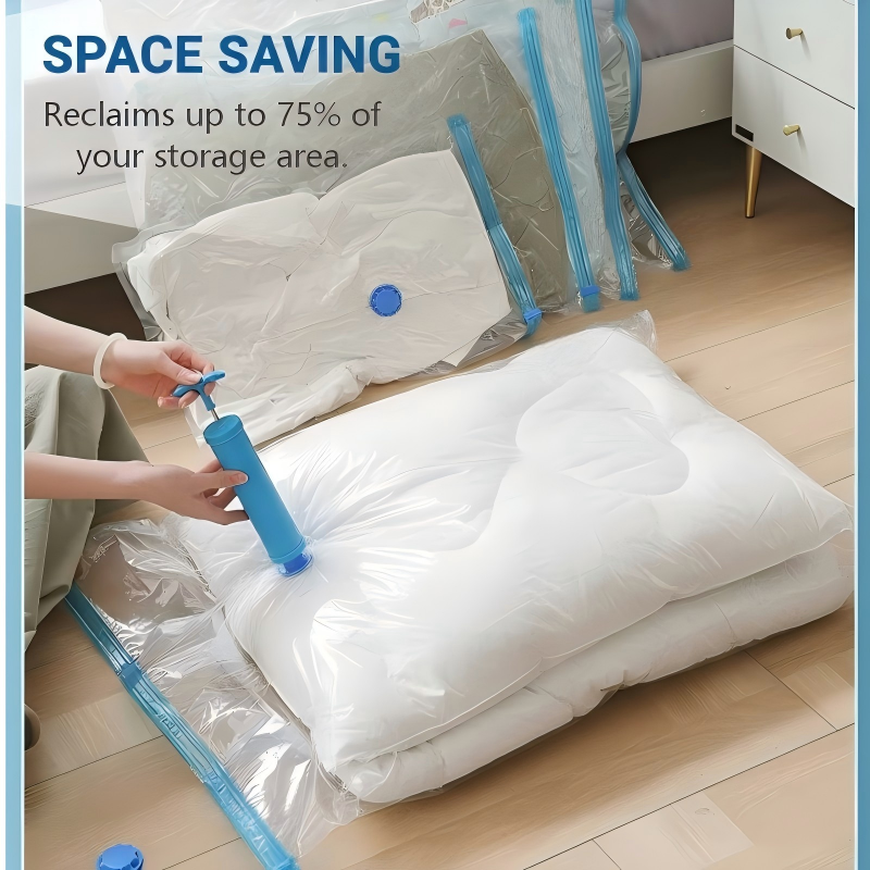 🥳2026 HOT SALE🥳💞50K+ SOLD!📦🧺 Seasonal Storage Made Simple. Leak-Proof Vacuum Bags for Blankets & Clothes – Half Price! 🧙‍♂️🛏️