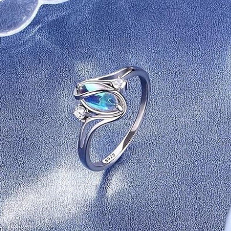✨💍 Buy 1 Get 1 Free 🔥 Geometric Oval Moonstone Ring with Zirconia Accents – Mystical, Sparkling & Timelessly Elegant! 🌙✨ £9.99 Regular price£19.99Sale price  50 % OFF