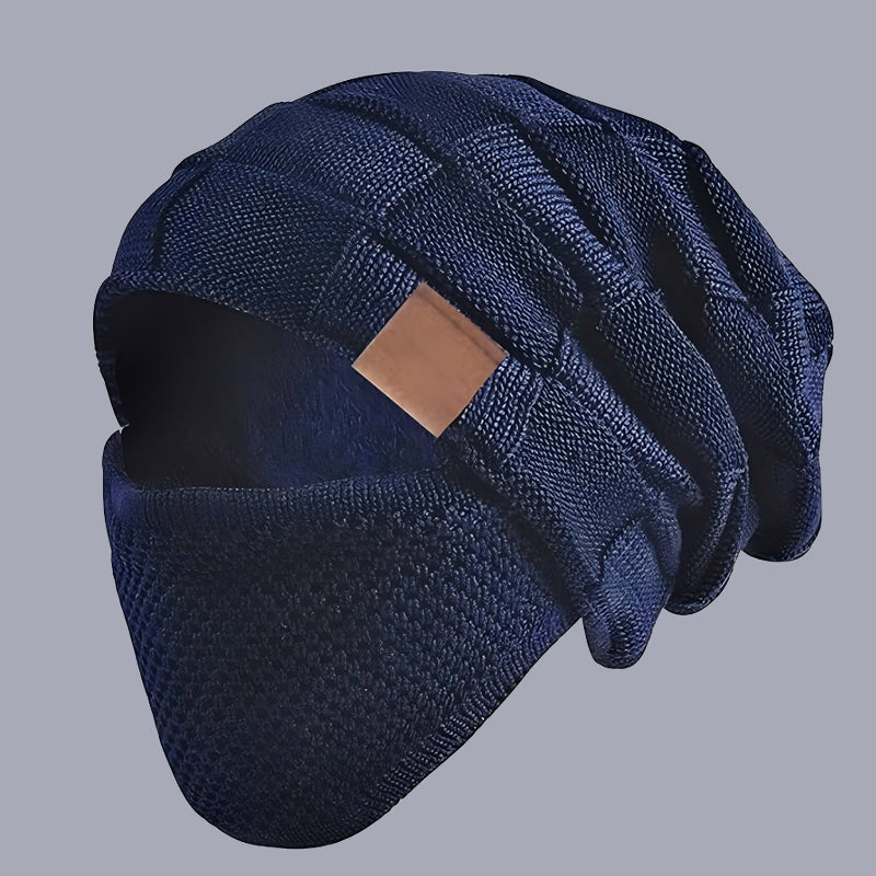 Thermal Beanie Hat with Face Mask | Windproof & -18°C Warmth for Cycling, Hiking, UK Winter
