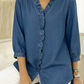 ⏰Women's Casual Ruffle V-Neck Shirt | Soft, Breathable & Flattering High-Low Hem ✨