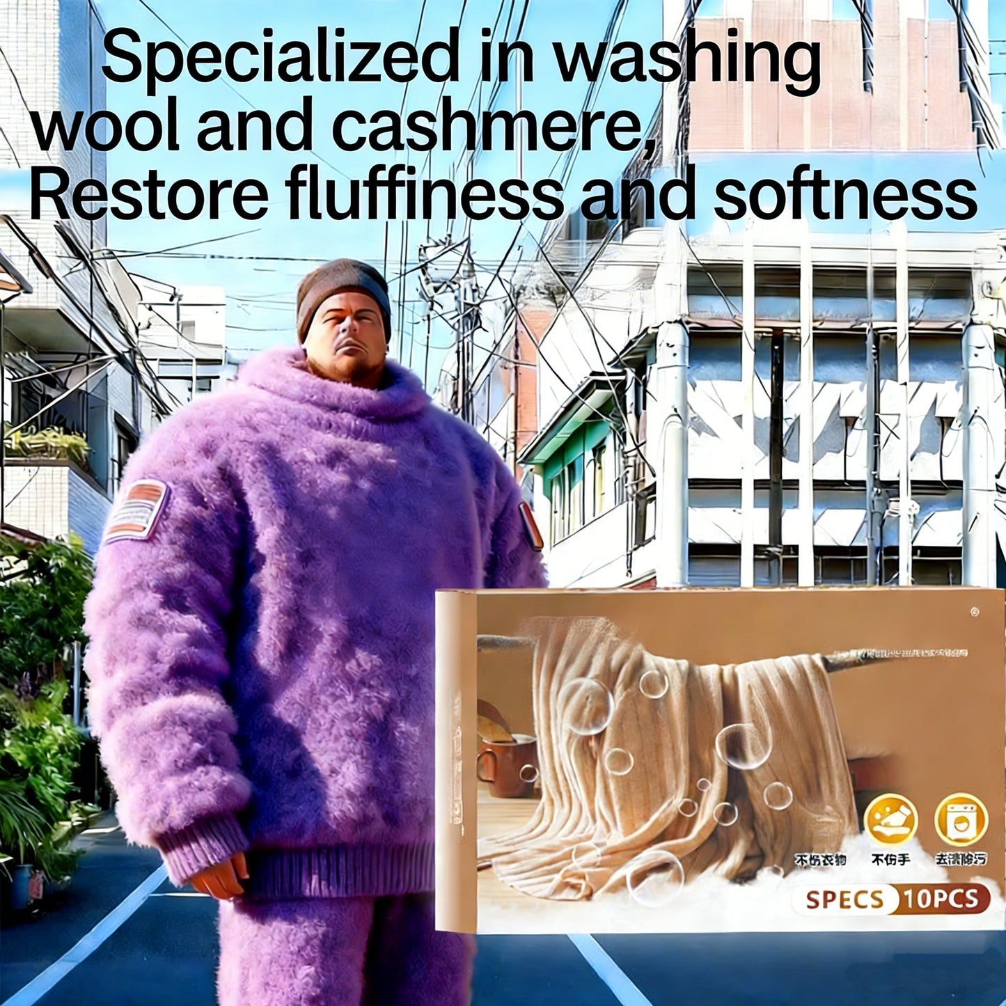 🧺Sweater Revive Tablets – Anti-Shrink, Restores Softness & Safe for Colors | BUY 2 GET 3 FREE!