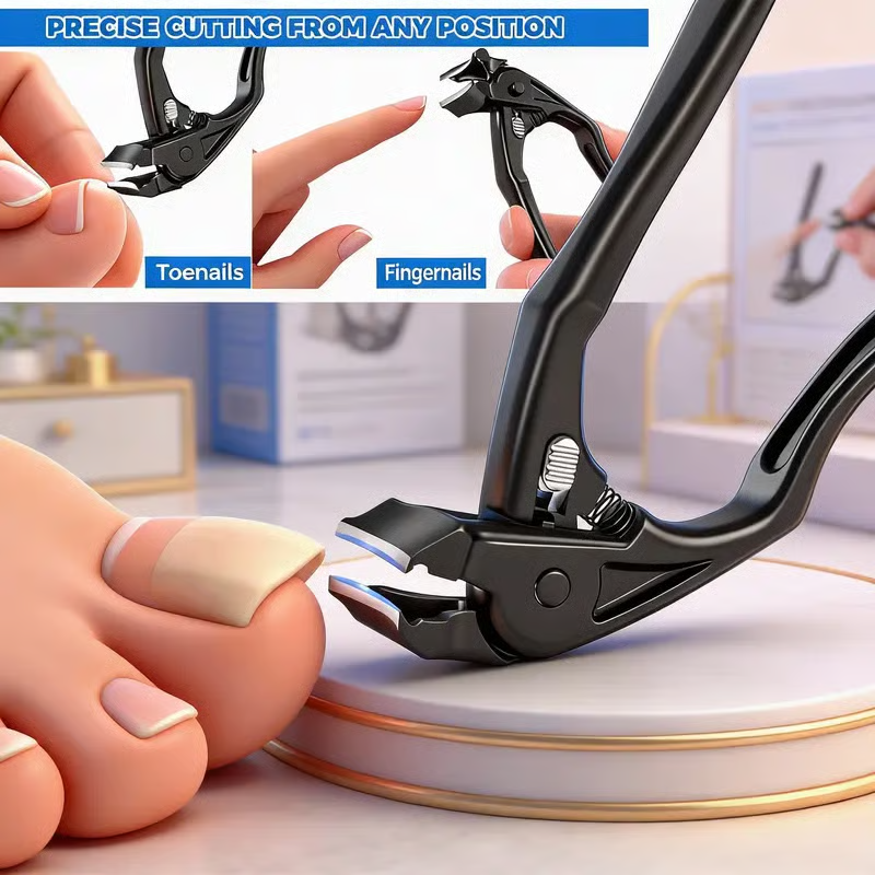 ✂️ Perfect Curved Design | Stainless Steel Nail Clipper | Effortless Grip for Seniors ✨【-50%】