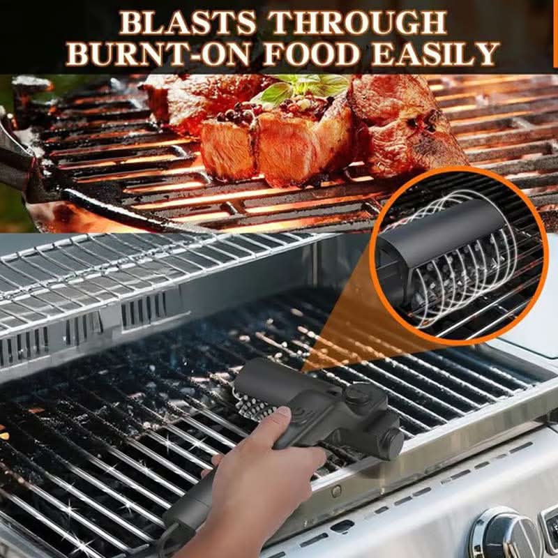 Free Shipping🎁Cordless Electric BBQ Brush Cleaner – Deep Cleaning, Long Handle & Rechargeable🍖