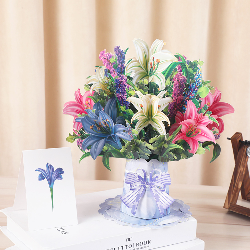 3D Pop-Up Flower Bouquet Card