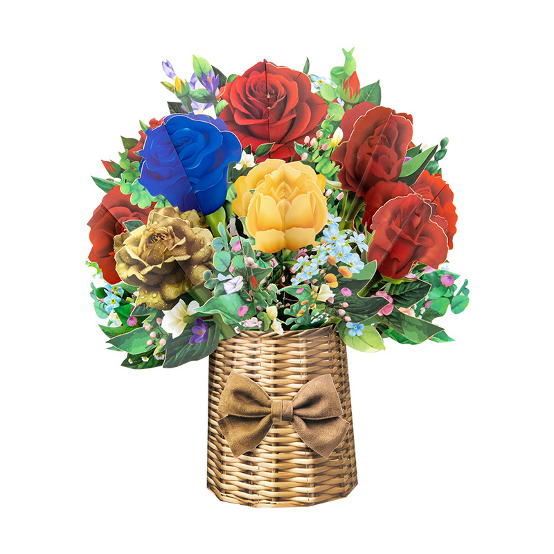 3D Pop-Up Flower Bouquet Card