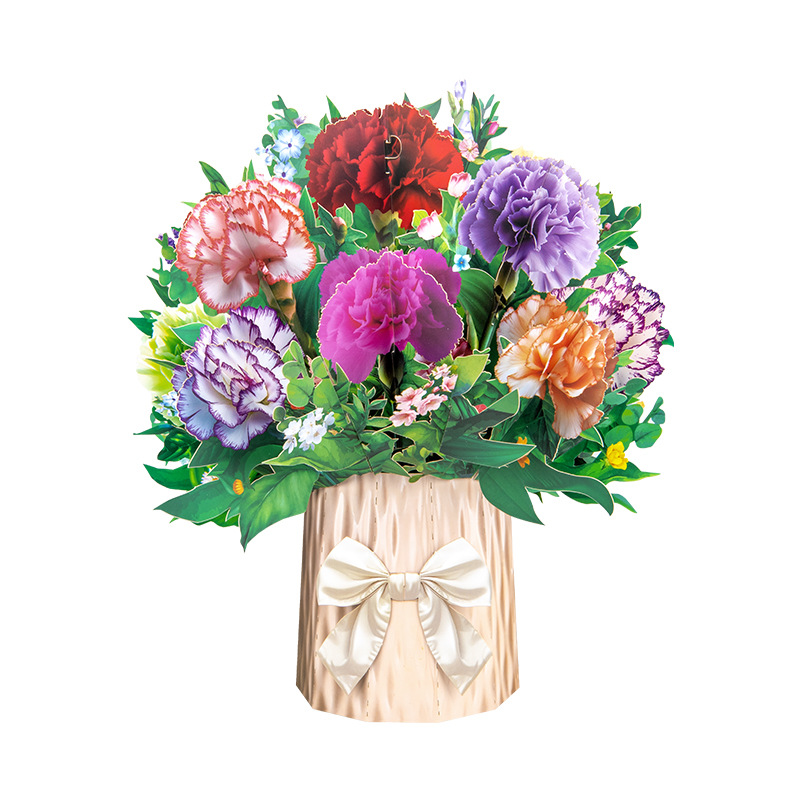 3D Pop-Up Flower Bouquet Card