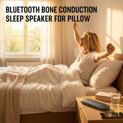 🌙【Bluetooth Bone Conduction Pillow】— Music flows directly into your dreams, leaving your ears completely unburdened. 💤🎧