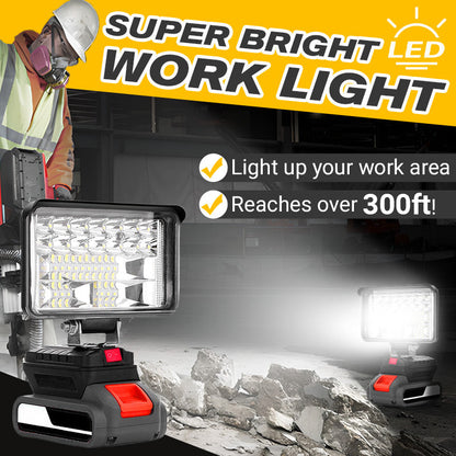 Portable High Brightness LED Work Light Flashlight Portable Emergency Flood Lamp Camping Lamp