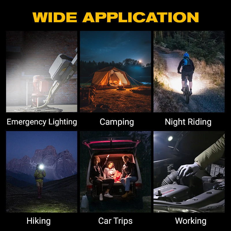 Portable High Brightness LED Work Light Flashlight Portable Emergency Flood Lamp Camping Lamp