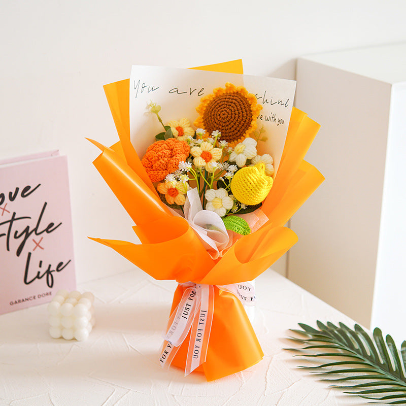 🔥【Mother's Day Special Offer!】🔥Handmade Delicate Crochet Flower Bouquet
