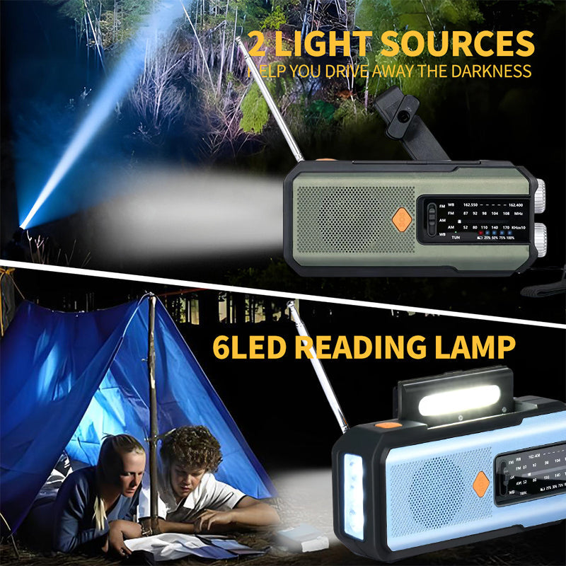 🔥49% OFF!📻Solar Hand-Crank Emergency Weather Radio✨