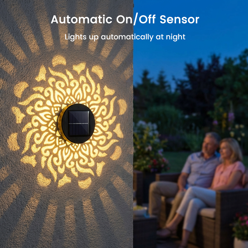 📢📢57% OFF !!!⏰Solar-Powered Mandala Projector Light