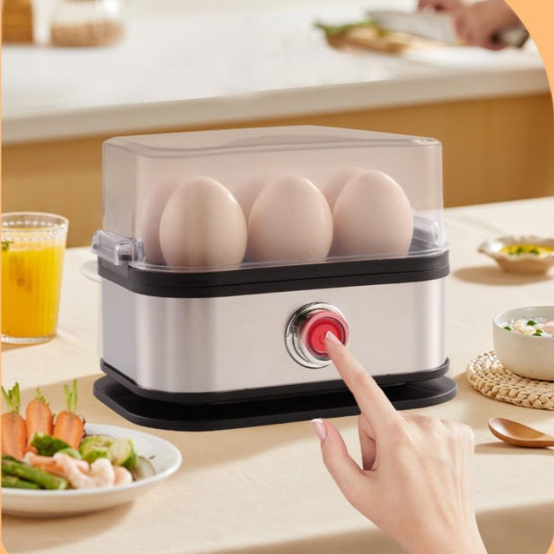 🥳2026 HOT SALE🥳💞50K+ SOLD! 🥚🍳 Multifunctional Egg Steamer with Clear Lid – boil, poach or omelet, auto shut-off, compact. Quick healthy breakfasts! 🛡️✅