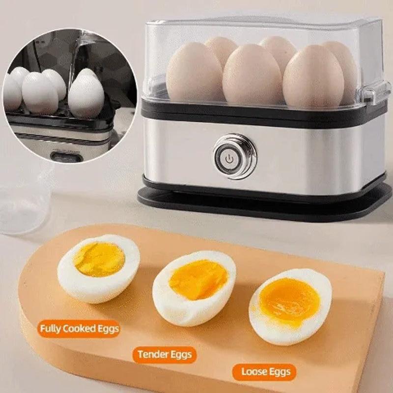 🥳2026 HOT SALE🥳💞50K+ SOLD! 🥚🍳 Multifunctional Egg Steamer with Clear Lid – boil, poach or omelet, auto shut-off, compact. Quick healthy breakfasts! 🛡️✅