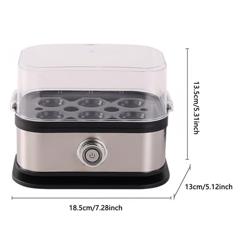 🥳2026 HOT SALE🥳💞50K+ SOLD! 🥚🍳 Multifunctional Egg Steamer with Clear Lid – boil, poach or omelet, auto shut-off, compact. Quick healthy breakfasts! 🛡️✅