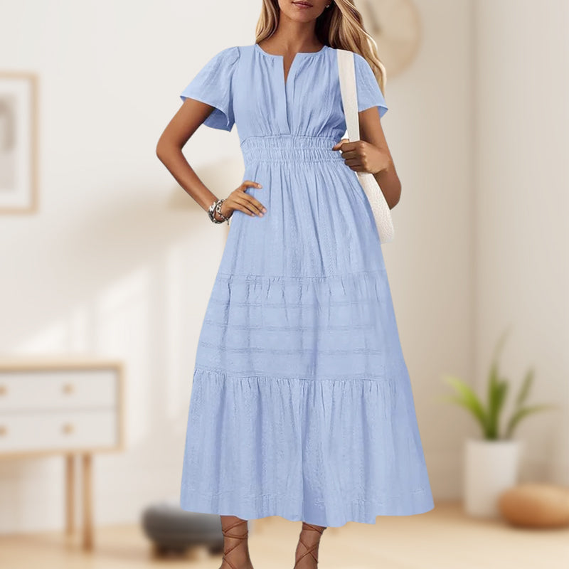 💐50% OFF ! Smocked Maxi Dress – Great for Travel & Summer Strolls ☀️🧳【Flash Sale】