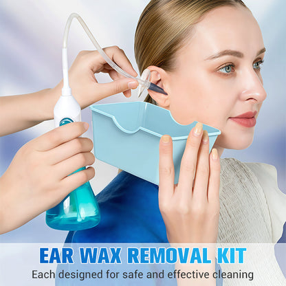 Safe & Gentle Ear Wax Removal Kit – 4x Water Volume, 5 Streams for Effective Cleaning
