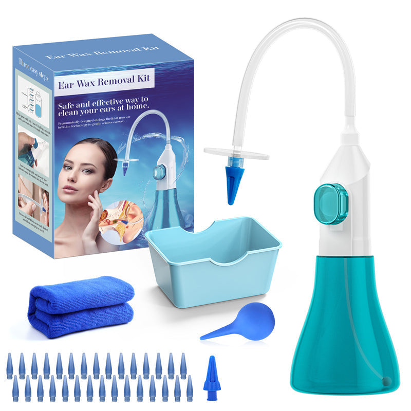 Safe & Gentle Ear Wax Removal Kit – 4x Water Volume, 5 Streams for Effective Cleaning