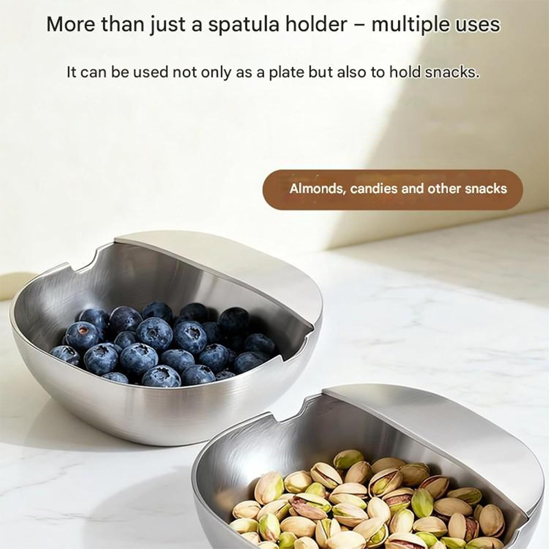💎 50% OFF! 💎 304 Stainless Steel Spoon Rest – Rust-Proof, Drip-Catching & Space-Saving Kitchen Must-Have 🥄✨