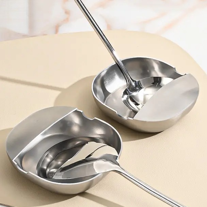 💎 50% OFF! 💎 304 Stainless Steel Spoon Rest – Rust-Proof, Drip-Catching & Space-Saving Kitchen Must-Have 🥄✨