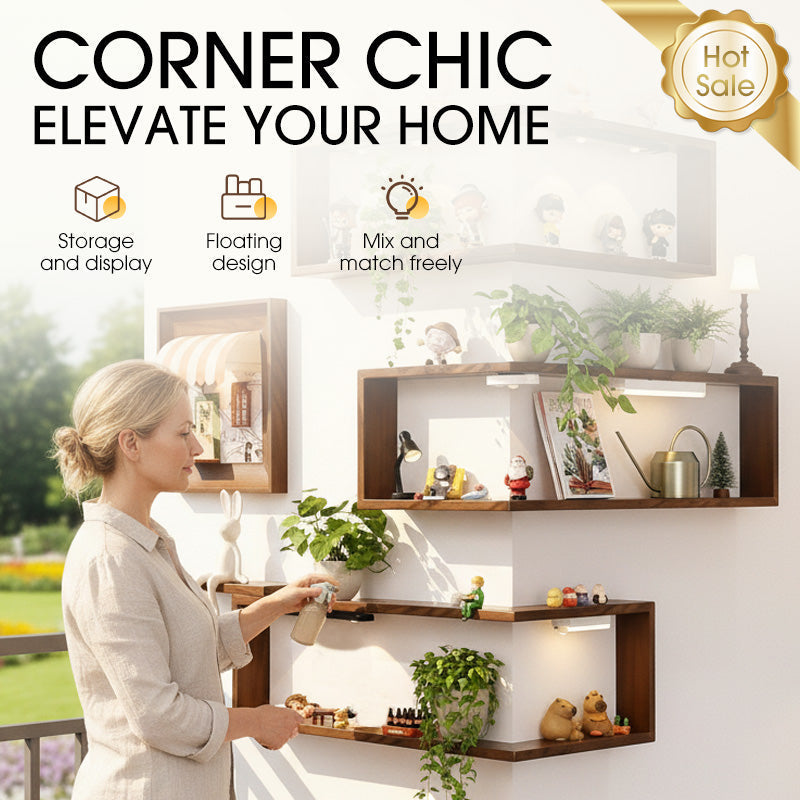 💞54% OFF!✨ 💝Solid Wood Corner Wall Shelf