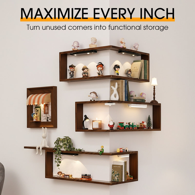 💞54% OFF!✨ 💝Solid Wood Corner Wall Shelf