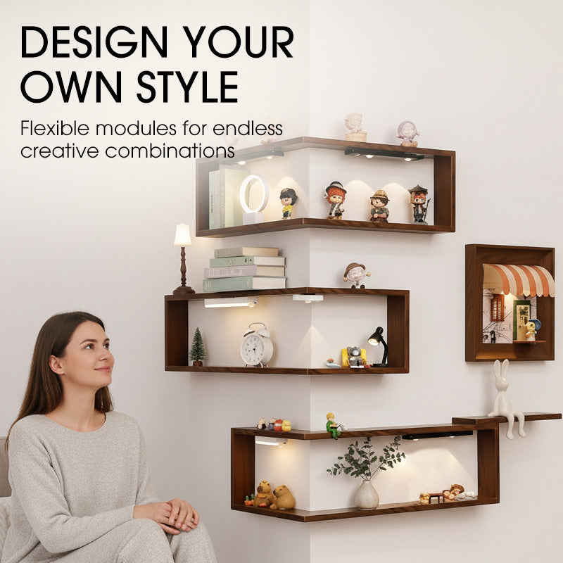 💞54% OFF!✨ 💝Solid Wood Corner Wall Shelf