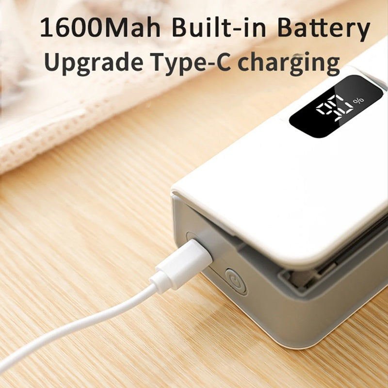 Rechargeable 2-in-1 Mini Bag Sealer with Cutter