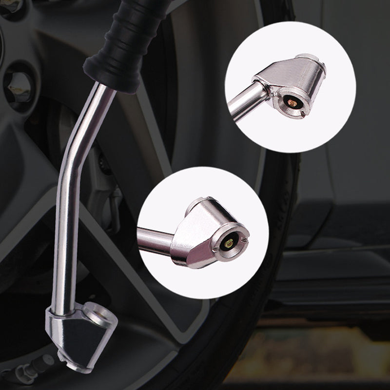 📢📢48% OFF !!!⏰ Tire Inflator Gun with Pressure Gauge for Compressor | Professional Grade with Dual Pump Head | For Cars, Motorcycles & Bicycles