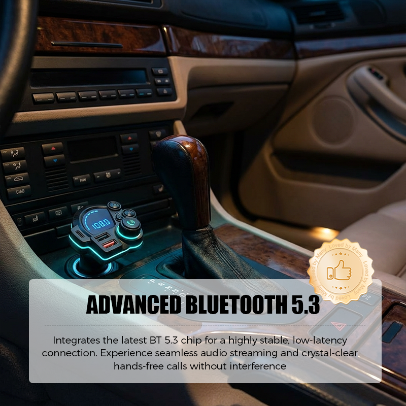 📻 55% OFF NOW! 🚗 Universal Dual-Port Car FM Bluetooth Transmitter – Wireless Music, Hands-Free Calling & Dual USB Charger 🔌