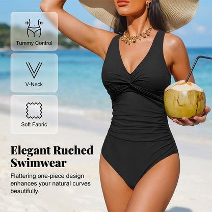 👙Only £14.99 Last Day Promotion!👚Women's Tummy Control One-Piece Swimsuit🔥