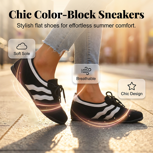 👟 50% OFF NOW! 🌊 Women's Retro Wave Stripe Lace-Up Sneakers – Stylish Design, Comfortable Fit & Perfect for Everyday Wear ✨