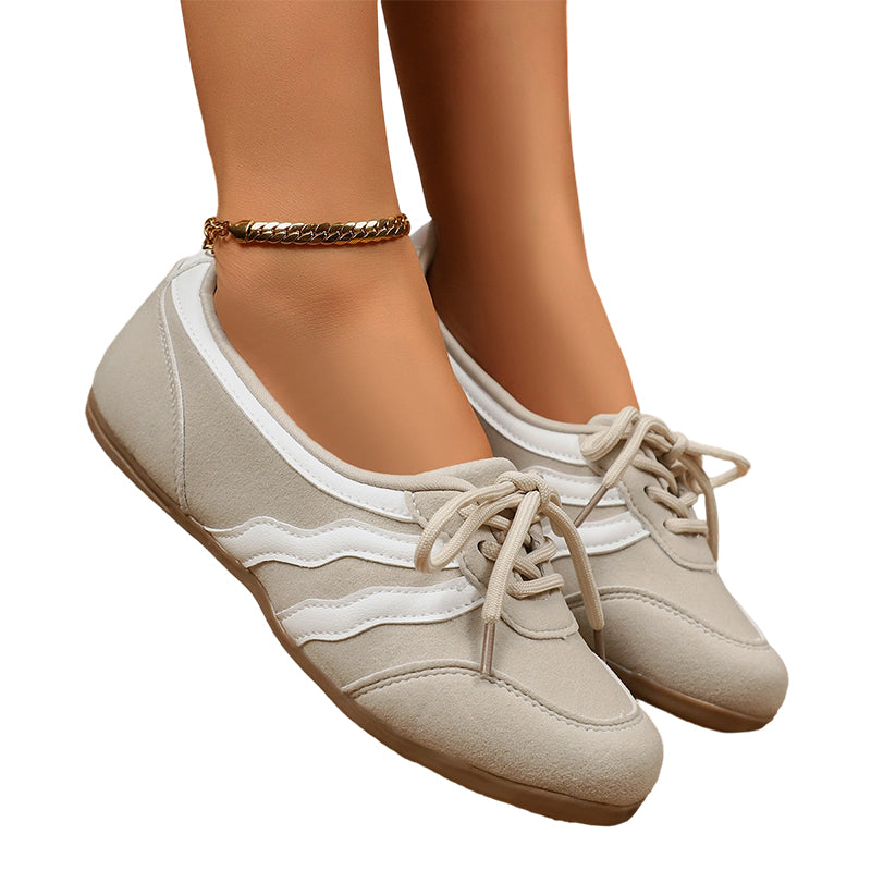👟 50% OFF NOW! 🌊 Women's Retro Wave Stripe Lace-Up Sneakers – Stylish Design, Comfortable Fit & Perfect for Everyday Wear ✨