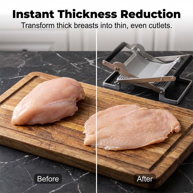 🥩Durable and Efficient Meat Press Tool – Food-Grade Material, Labor-Saving Design, Uniform Pressing, Perfect for Meat Tenderizing & Cooking 🍳