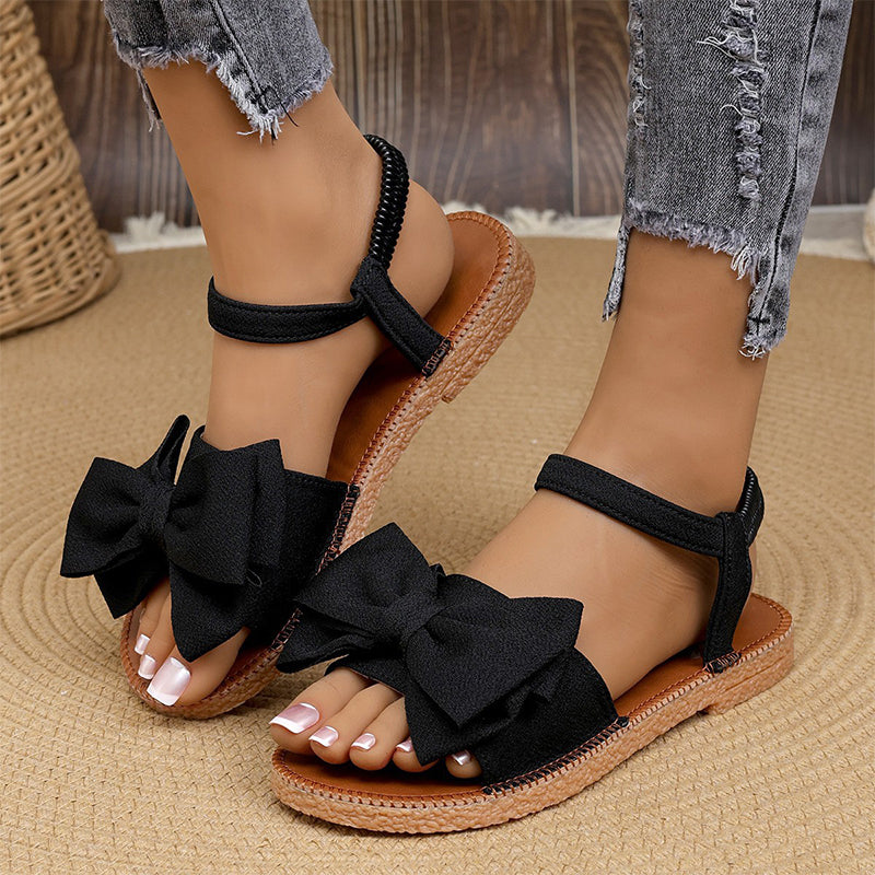 ✨ 57% OFF NOW! 👡 Women's Fashion Bow Flat Sandals