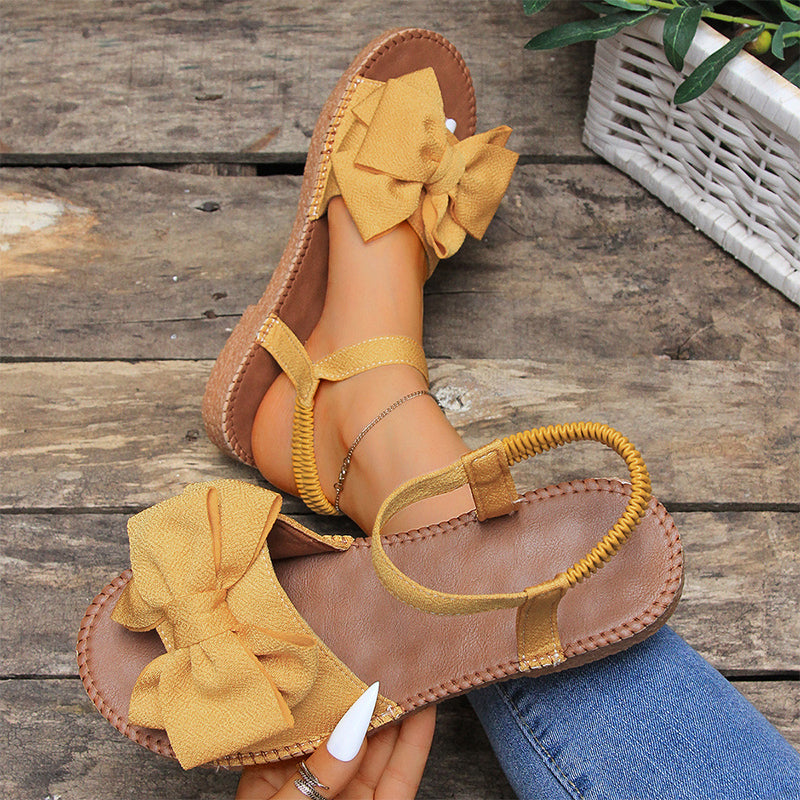 ✨ 57% OFF NOW! 👡 Women's Fashion Bow Flat Sandals