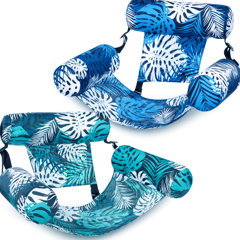 ⏳Time-Limited Special-50% off⏰Inflatable Floating Chair – Tropical Leaf & Ultra-Light 260g 🌊