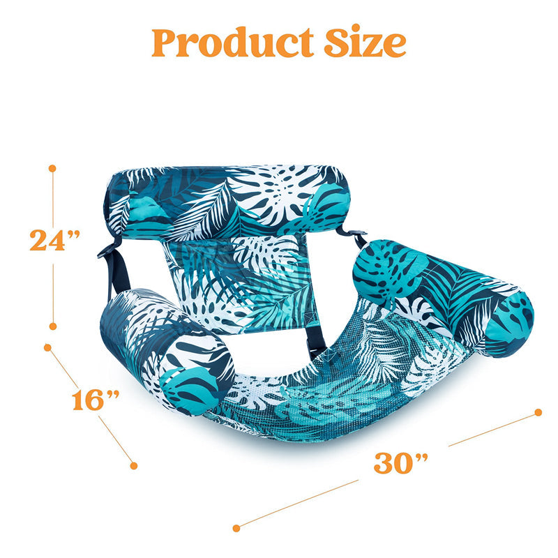 ⏳Time-Limited Special-50% off⏰Inflatable Floating Chair – Tropical Leaf & Ultra-Light 260g 🌊