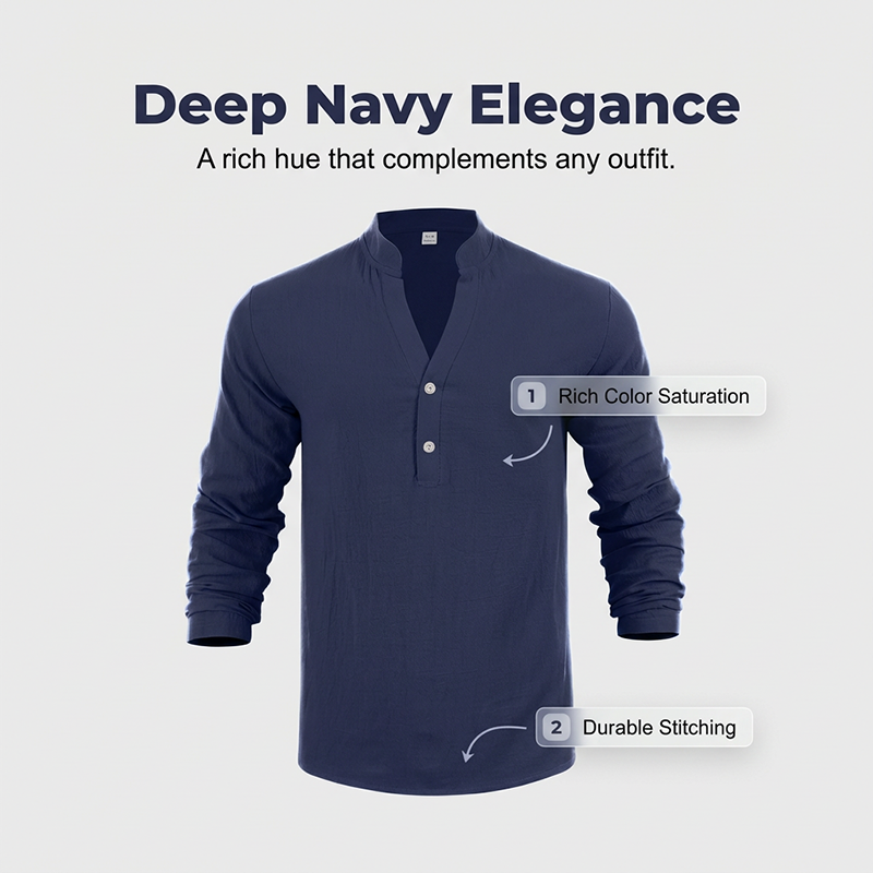 🥳2026 HOT SALE🥳💞50K+ SOLD!🍃💨 50% OFF! Men’s Linen Blend Henley – Relaxed fit, all-day comfort. Moisture-wicking, perfect for spring through fall. Easy care, machine wash. Your new favourite. 🛡️🕊️