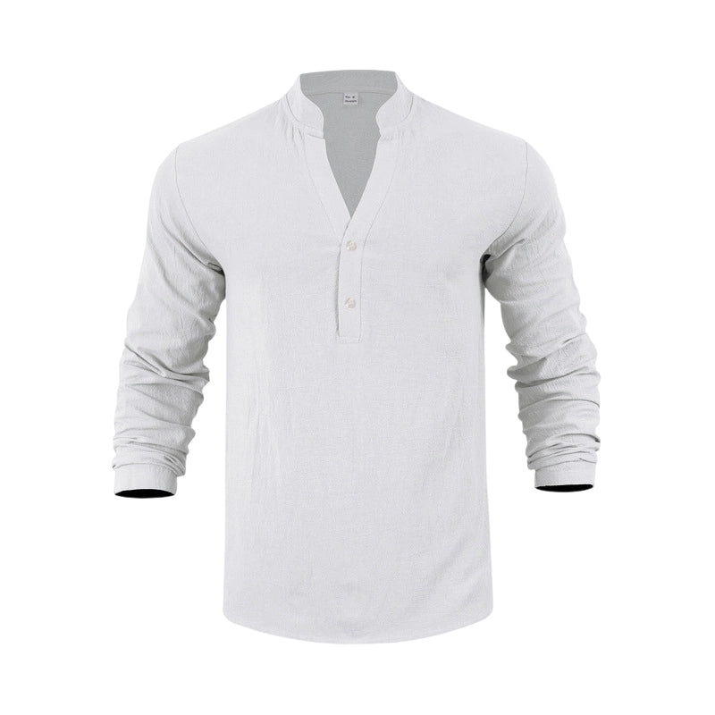🥳2026 HOT SALE🥳💞50K+ SOLD!🍃💨 50% OFF! Men’s Linen Blend Henley – Relaxed fit, all-day comfort. Moisture-wicking, perfect for spring through fall. Easy care, machine wash. Your new favourite. 🛡️🕊️