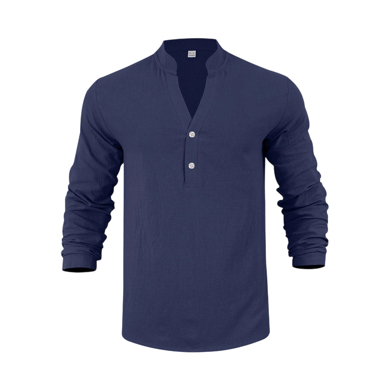🥳2026 HOT SALE🥳💞50K+ SOLD!🍃💨 50% OFF! Men’s Linen Blend Henley – Relaxed fit, all-day comfort. Moisture-wicking, perfect for spring through fall. Easy care, machine wash. Your new favourite. 🛡️🕊️