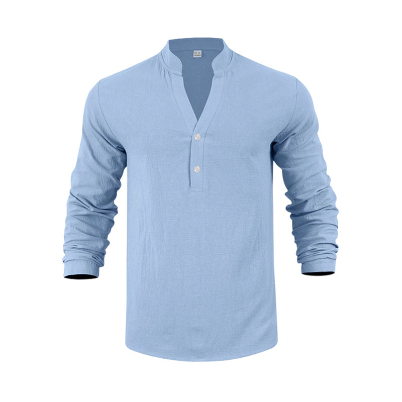 🥳2026 HOT SALE🥳💞50K+ SOLD!🍃💨 50% OFF! Men’s Linen Blend Henley – Relaxed fit, all-day comfort. Moisture-wicking, perfect for spring through fall. Easy care, machine wash. Your new favourite. 🛡️🕊️