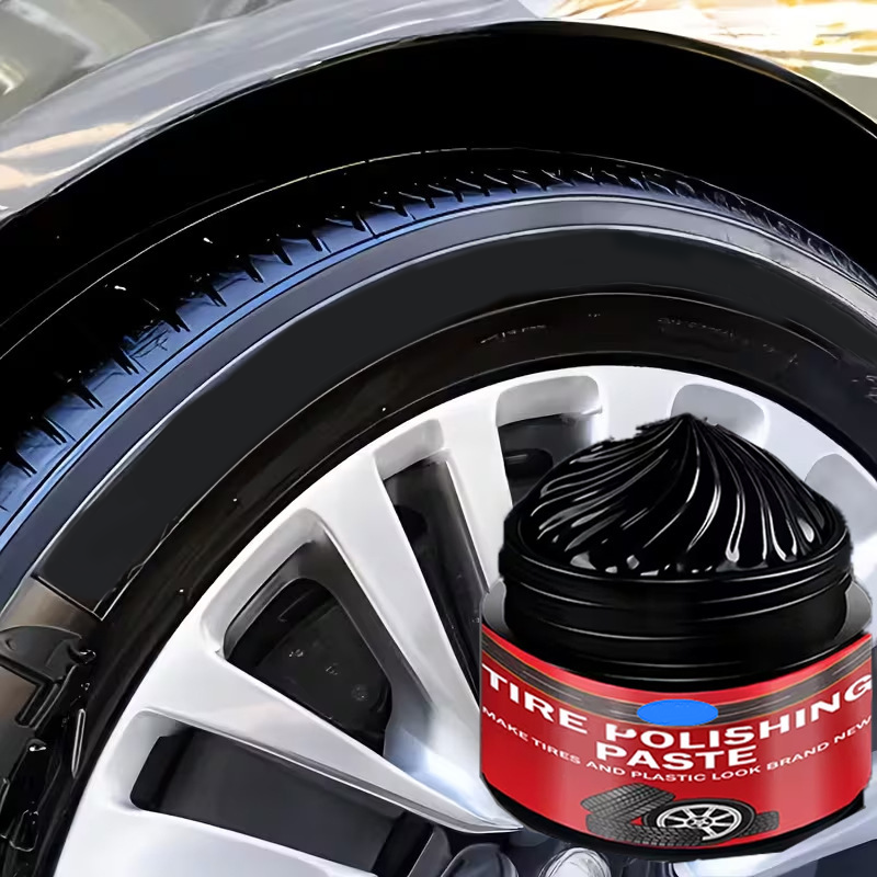 🚗LAST DAY BUY 2 GET 1 FREE! ✨ Car Tire & Plastic Trim Renewal Paste – Restores Shine, Prevents Cracking & Easy Application 🛞 2
