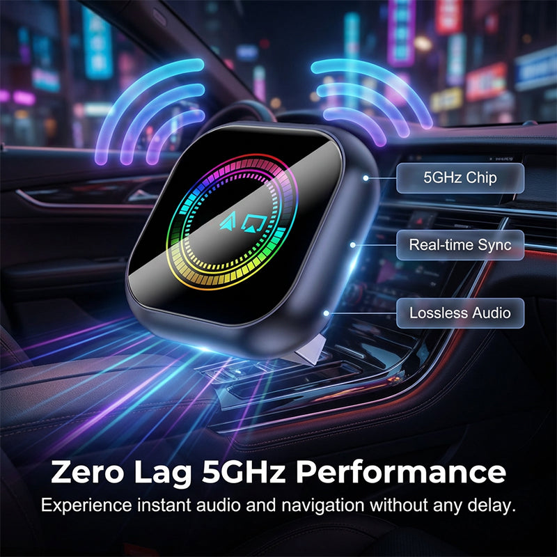 📱60% OFF NOW! 🔥【Plug and Play! Wireless Connection 🔥 2-in-1 Wireless Adapter - iPhone & Android Auto, turn your car into a smart cinema in seconds】