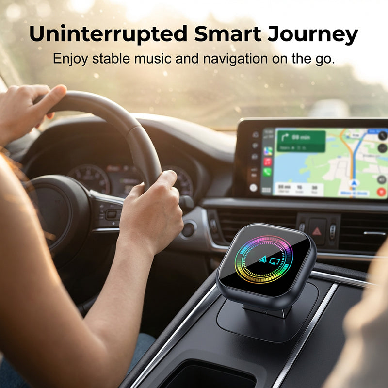 📱60% OFF NOW! 🔥【Plug and Play! Wireless Connection 🔥 2-in-1 Wireless Adapter - iPhone & Android Auto, turn your car into a smart cinema in seconds】