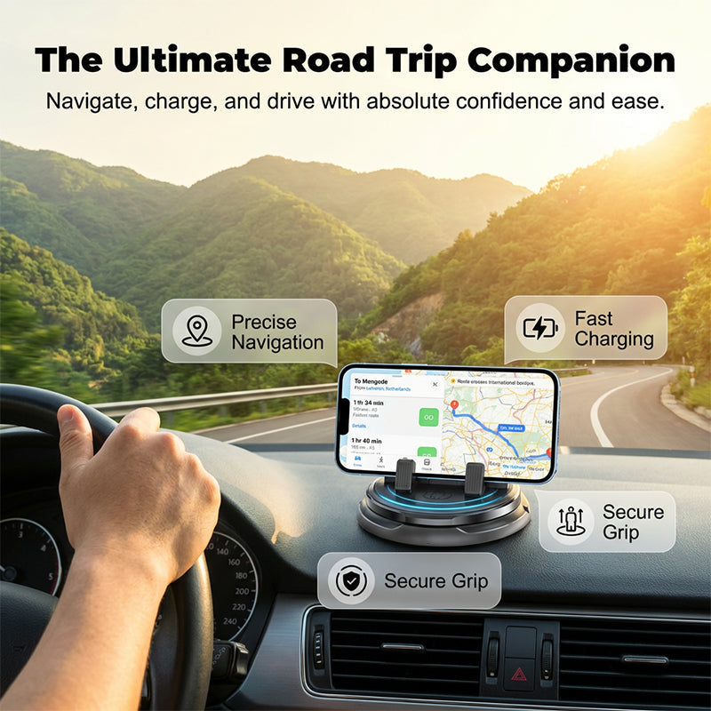 📱  2-in-1 car phone holder + parking number plate – 360° rotation, fits heavy-duty cases. 50K+ sold! 🚗✨