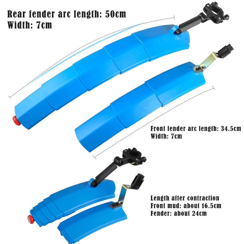 ✨The "Adulting" Mudguard: 2-in-1 Telescopic Shield + Safety Light! 🚨✨ (No More Mud Suits)
