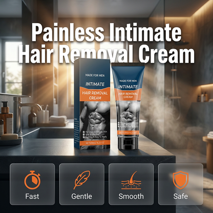 ✨ Professional Hair Removal! 🧴 Men's Intimate Hair Removal Cream! ✨